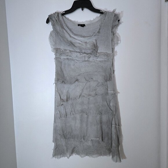 Elloquent Tiered Ruffle Silk Dress - Picture 2 of 4